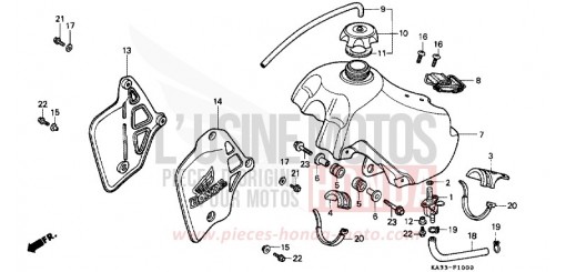 FUEL TANK (1) CR125RE de 1984
